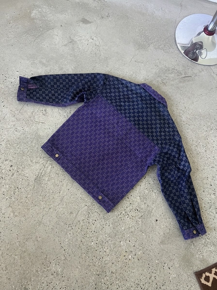 Purple/Navy GG Canvas Demin Jacket