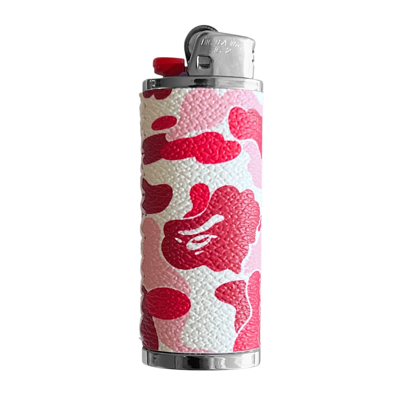 Red Camo Ape Lighter Case