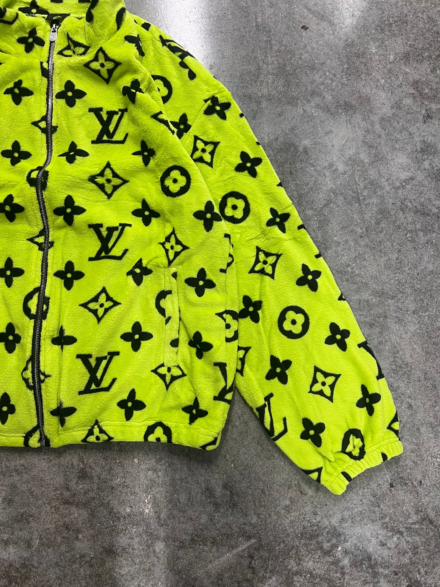 Neon Green Zip Up
