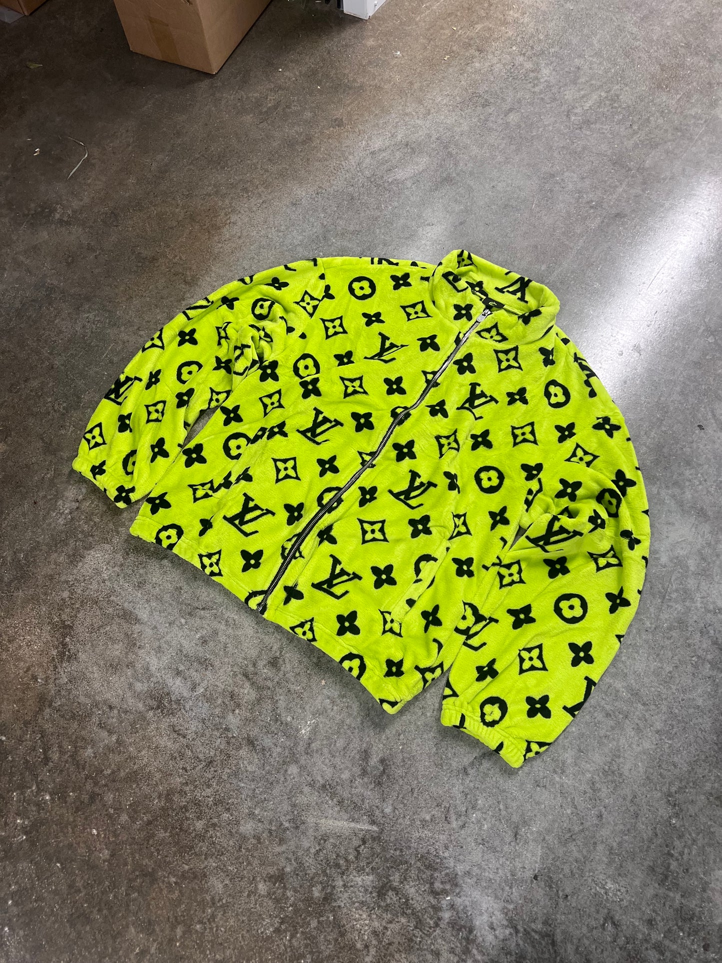 Neon Green Zip Up