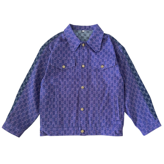 Purple/Navy GG Canvas Demin Jacket