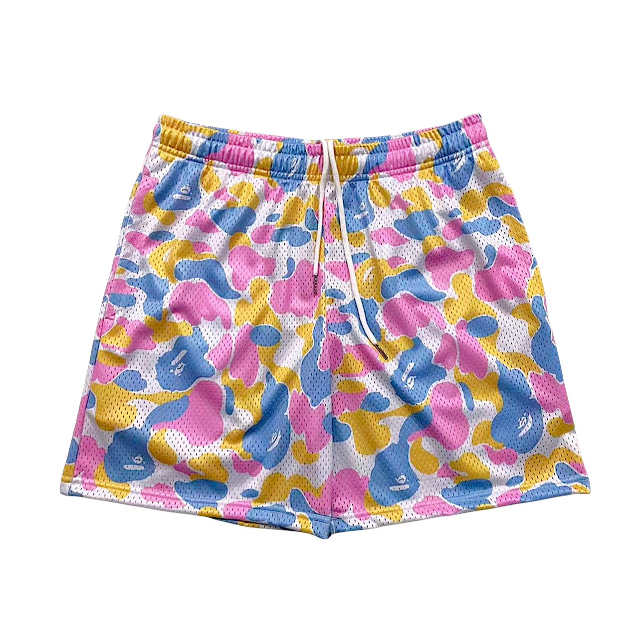 Cotton Candy Ape Camo Mesh Shorts