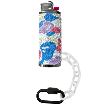 Pastel Ape Camo Lighter Case