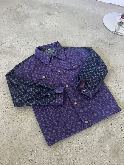 Purple/Navy GG Canvas Demin Jacket