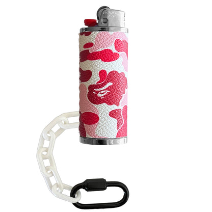 Red Camo Ape Lighter Case