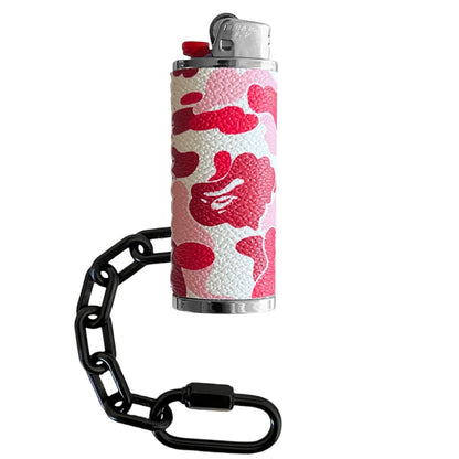 Red Camo Ape Lighter Case