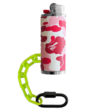 Red Camo Ape Lighter Case