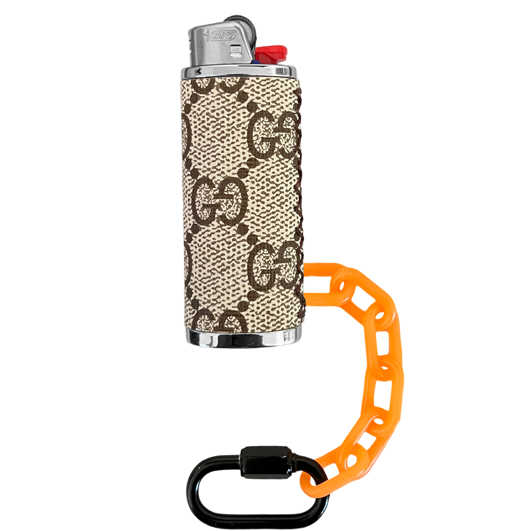 Tan GG Lighter Case