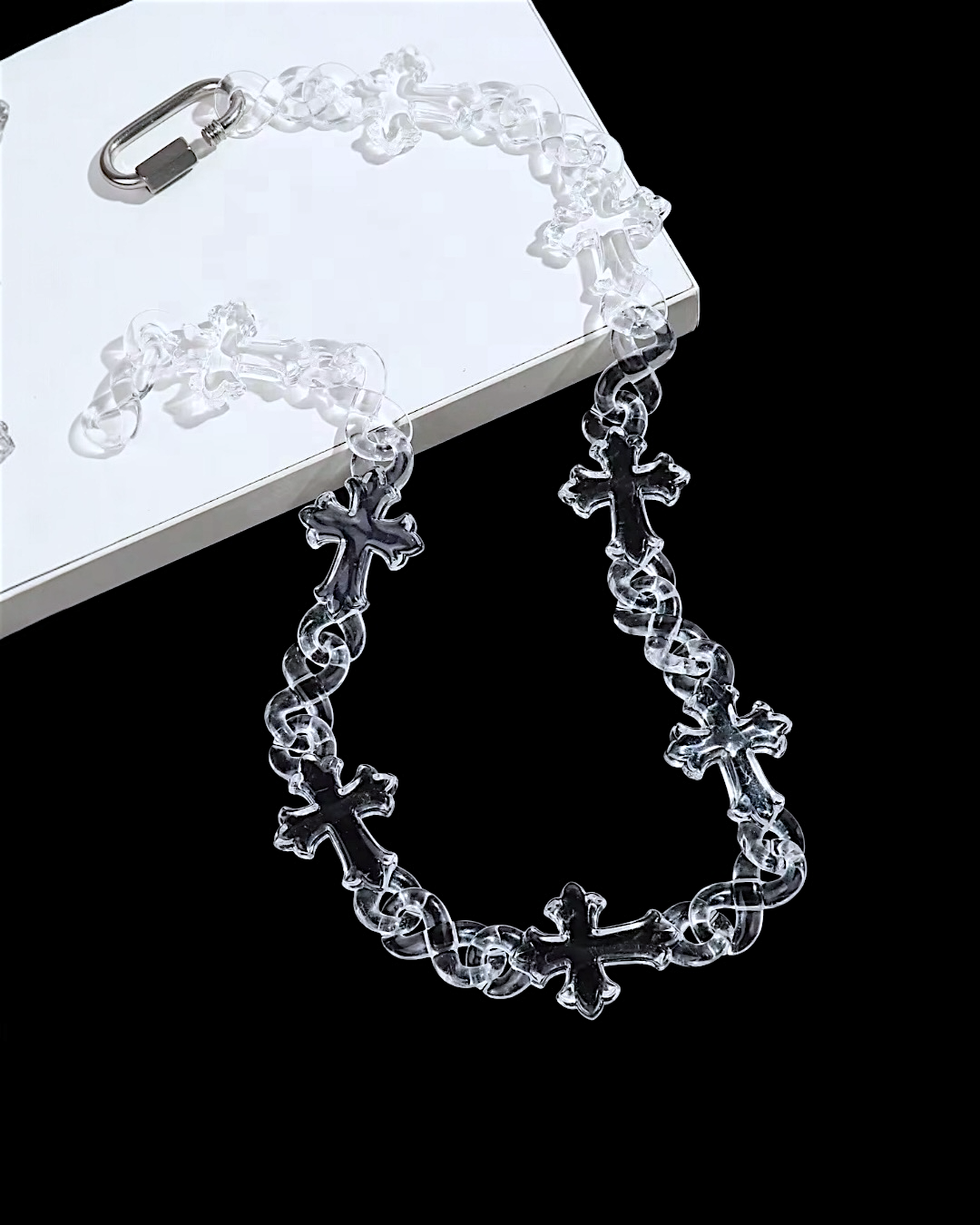 Clear Cross Link Chain