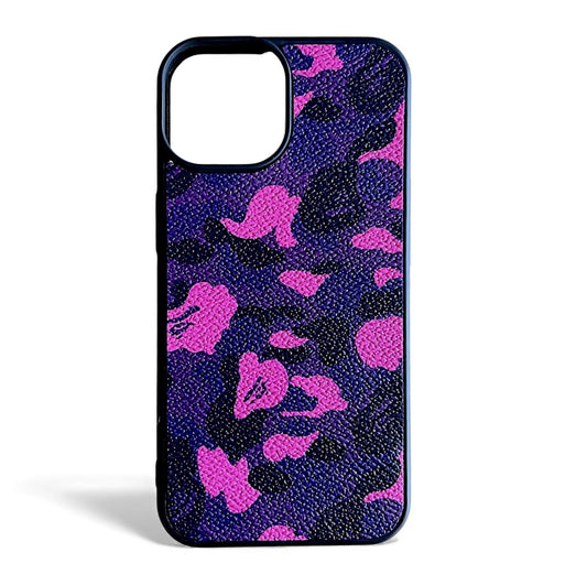 Purple Camo Ape iPhone Case