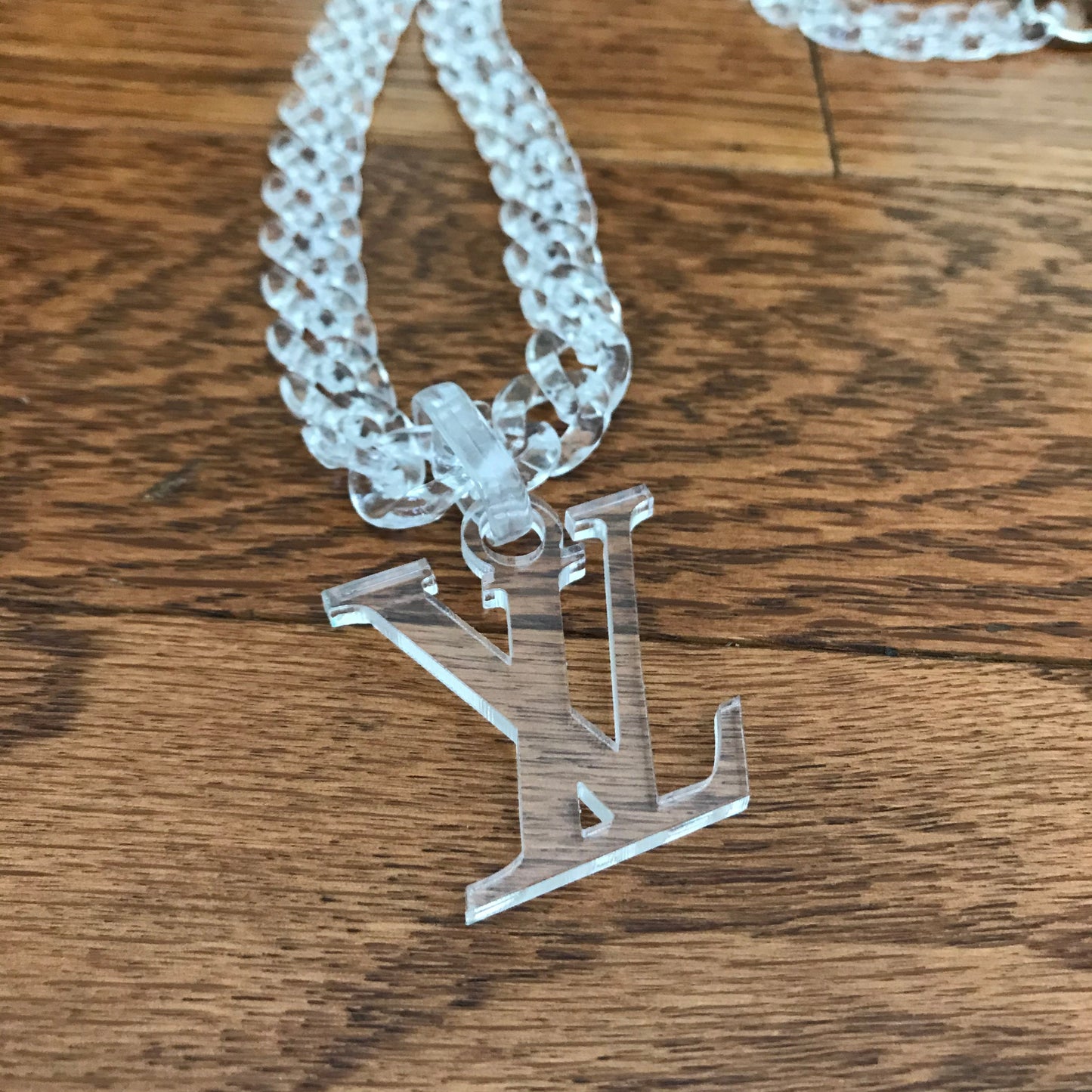 LV Clear Pendant Chain